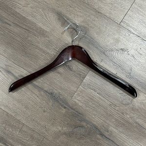 Premium Walnut Wood Shirt Hangers (sets of two)